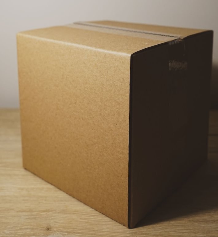 Corrugated shipping box ready to ship